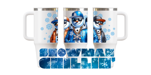 Cool Snowman Chillin' tumbler