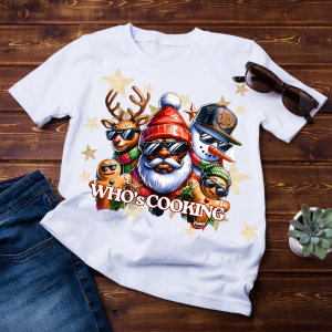 Cool Santa and his cool helpers tee